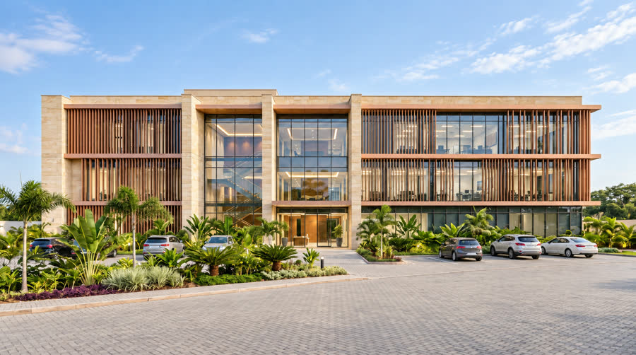 Illustration : immeuble de bureaux